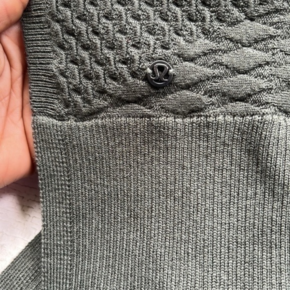 Lululemon Cashmere Wrap Cardigan Green Cozy Winter Sweater - Picture 12 of 16